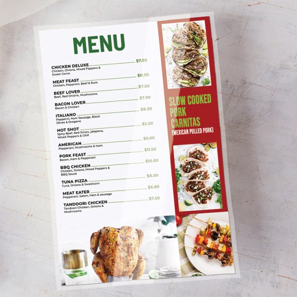 Laminated Menus - Image 2